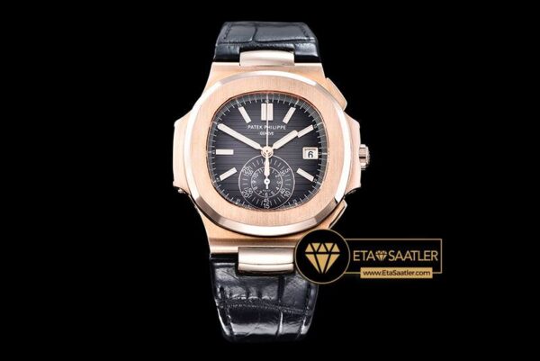 PP0210B –  5980 Nautilis Chrono 18K Wrapped RGLE Black BP A7750 modelleri