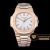 Patek Philippe Nautilus 5711 Pembe Altın Kasa Beyaz Kadran ETA