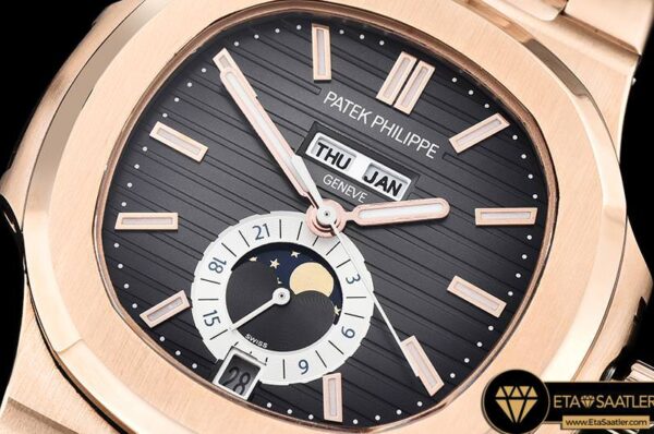 PP0258A – Nautilus GMT MoonPhase RGRG Grey Asia 23J Calendar modelleri