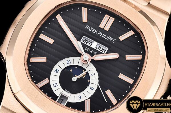 PP0258D – Nautilus GMT MoonPhase RGRG Black Asia 23J Calendar modelleri