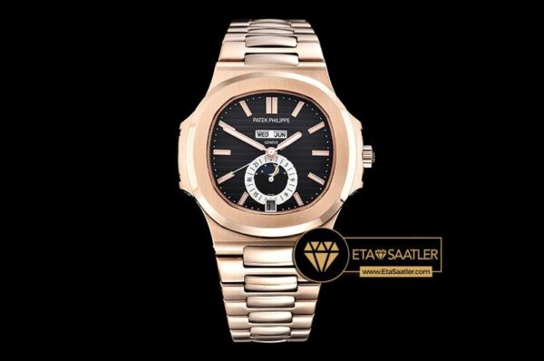 PP0258D – Nautilus GMT MoonPhase RGRG Black Asia 23J Calendar modelleri