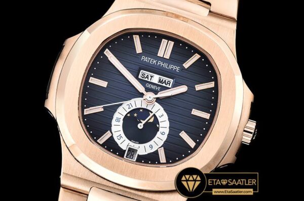 PP0258E – Nautilus GMT MoonPhase RGRG Blue Asia 23J Calendar modelleri
