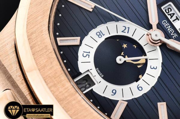 PP0258E – Nautilus GMT MoonPhase RGRG Blue Asia 23J Calendar modelleri