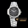 Patek Philippe Nautilus Ladies 7018/1A Taşlı Çelik Kasa Siyah Kadran ETA