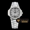 Patek Philippe Nautilus Ladies 7018/1A Taşlı Çelik Kasa Beyaz Kadran ETA