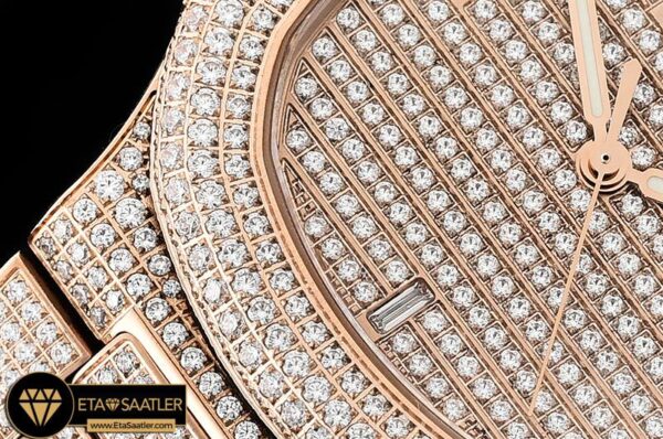 PP0294B -Nautilus 5711 40mm Diams RGRG Diams PF Miyota 9015 Mod modelleri