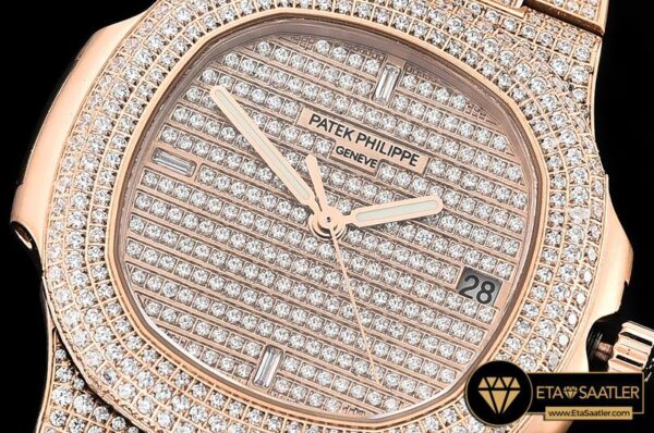 PP0294B -Nautilus 5711 40mm Diams RGRG Diams PF Miyota 9015 Mod modelleri