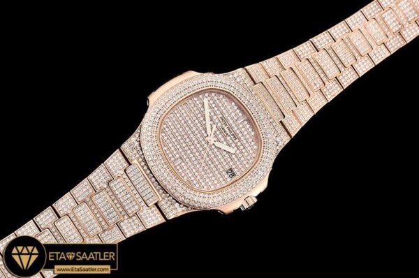 PP0294B -Nautilus 5711 40mm Diams RGRG Diams PF Miyota 9015 Mod modelleri