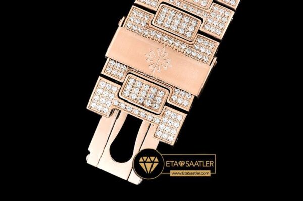 PP0294B -Nautilus 5711 40mm Diams RGRG Diams PF Miyota 9015 Mod modelleri