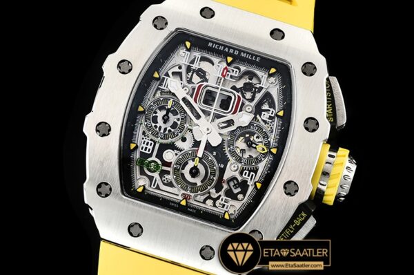 RM0163F – RM011-03 Flyback Chronograph SSRU (Ylw) KVF A7750 Mod modelleri