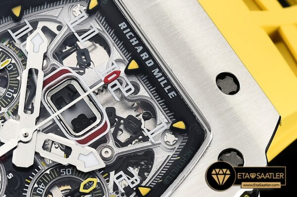 RM0163F – RM011-03 Flyback Chronograph SSRU (Ylw) KVF A7750 Mod modelleri
