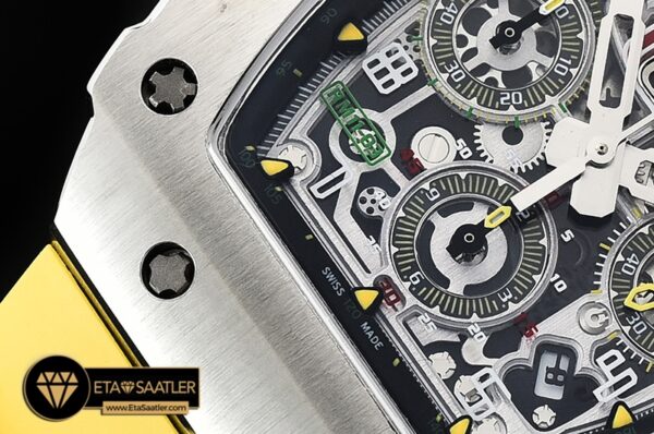 RM0163F – RM011-03 Flyback Chronograph SSRU (Ylw) KVF A7750 Mod modelleri