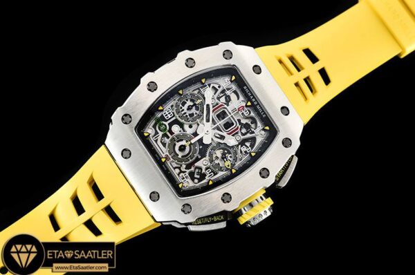 RM0163F – RM011-03 Flyback Chronograph SSRU (Ylw) KVF A7750 Mod modelleri