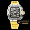 Richard Mille Flyback Chronograph RM011-03 Çelik Bezel Sarı Kordon ETA