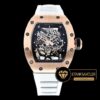 Richard Mille Americas RM035-02 İskelet Kadran Beyaz Kauçuk Kordon ETA