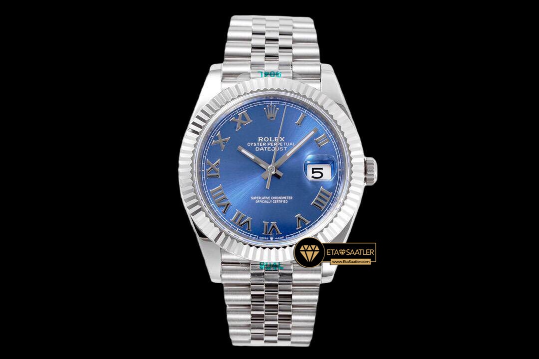 Rolex Datejust 3235 Azzurro Mavi Kadran Clean Factory 41mm jubile 3235 Super Clone ETA