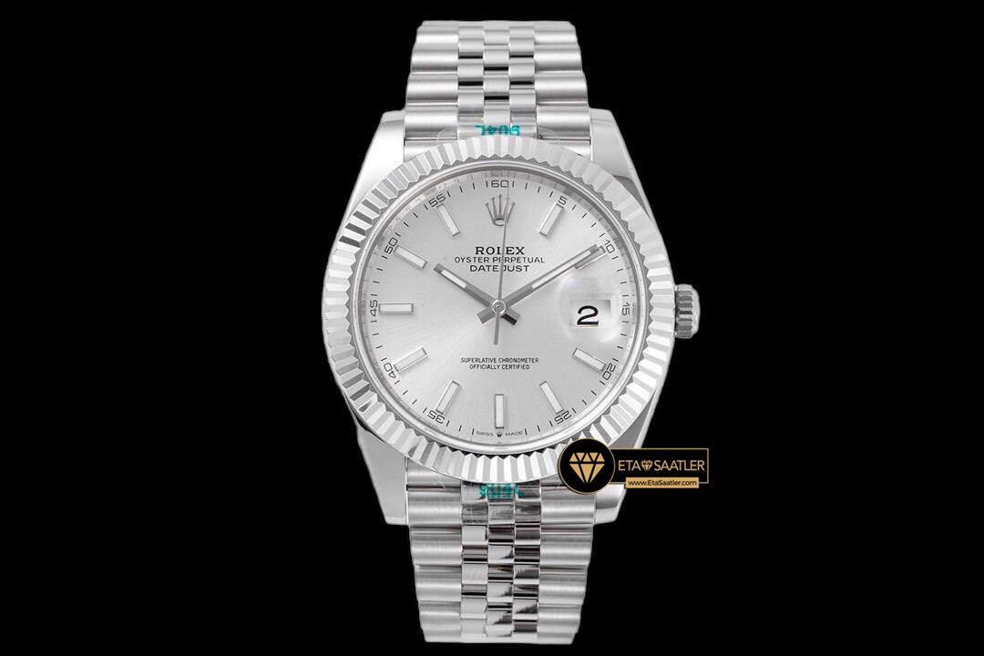 Rolex Datejust 3235 Silver Kadran Clean Factory 41mm jubile 3235 Super Clone ETA