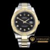 Rolex Datejust II 126333 Oyster Taşlı Siyah Kadran 1:1 Super Clone ETA