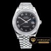 Rolex Datejust II 126334 Roma Rakamlı Siyah Kadran 1:1 Super Clone ETA