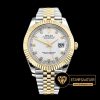 Rolex Datejust II 126333 Taşlı Beyaz Kadran 1:1 Super Clone ETA