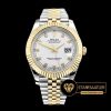 Rolex Datejust II 126333 Taşlı Beyaz Kadran 1:1 Swiss ETA