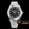 Rolex Datejust II 126300 Taşlı Siyah Kadran 1:1 Super Clone ETA