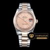 Rolex Datejust 126201 Oyster Pembe Kadran 1:1 Clone ETA