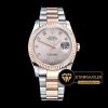 Rolex Datejust 126201 Oyster Taşlı Sedefli Açık Gri Kadran 1:1 Super Clone ETA