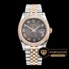 Rolex Datejust 126201 Roma Rakamlı Sedefli Siyah Kadran 1:1 Super Clone ETA