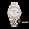 Rolex Datejust 126201 Roma Rakamlı Beyaz Kadran 1:1 Super Clone ETA