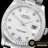 Rolex Datejust 126234 Oyster Taşlı Beyaz Kadran 1:1 Super Clone ETA