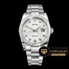 Rolex Datejust 126234 Oyster Özel Seri Taşlı Beyaz Kadran 1:1 Super Clone ETA