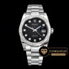 Rolex Datejust 126234 Oyster Özel Seri Taşlı Siyah Kadran 1:1 Super Clone ETA