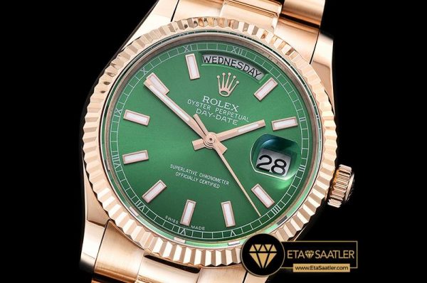 RDD0213G – DayDate 36mm Flt RGRG Green Thick Stk BP Swiss 2836 1.jpg modelleri