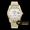 Rolex Day Date 228238 Roma Rakam Beyaz Kadran 1:1 Super Clone ETA