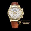 Rolex Cosmograph Daytona 116500 Taşlı Altın Beyaz Kadran 1:1 Super Clone ETA