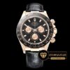 Rolex Cosmograph Daytona 116515 Siyah Kadran Deri Kordon 1:1 Super Clone ETA