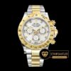 Rolex Cosmograph Daytona 116523 Taşlı Beyaz Kadran 1:1 Super Clone ETA