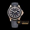 Rolex Yacht Master 116655 Siyah Kadran Kauçuk Kordon 40mm 1:1 Clone ETA