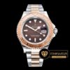 Rolex Yacht Master 116621 Kahverengi Kadran 40mm 18K 1:1 Super Clone ETA