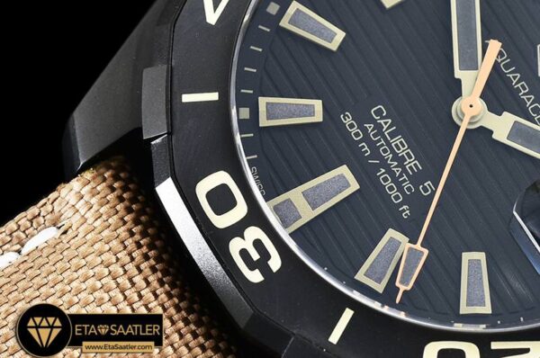 TAG0322B – Aquaracer Caliber 5 43mm DLCNY BlkOrg V6F A2824 modelleri