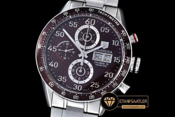 TAG0288B – Tag Carrera Calibre 16 Brown SSSS Asia 7750 modelleri