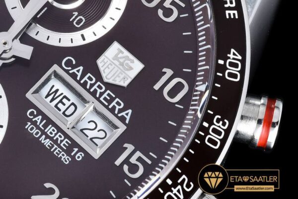 TAG0288B – Tag Carrera Calibre 16 Brown SSSS Asia 7750 modelleri