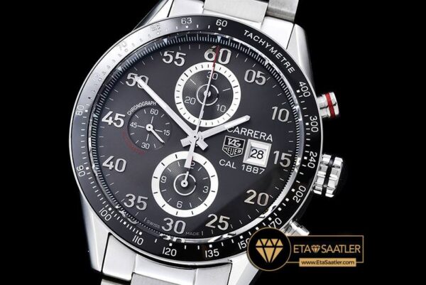 TAG0293 – Carrera Date 43mm Cal. 1887 SSSS Grey Asia 7750 modelleri