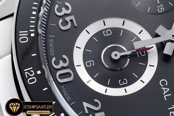 TAG0293 – Carrera Date 43mm Cal. 1887 SSSS Grey Asia 7750 modelleri