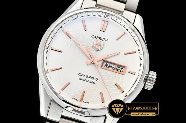 TAG0323D -Carrera Calibre 5 Automatic SSSS WhtRG ANF Asia 2824 modelleri