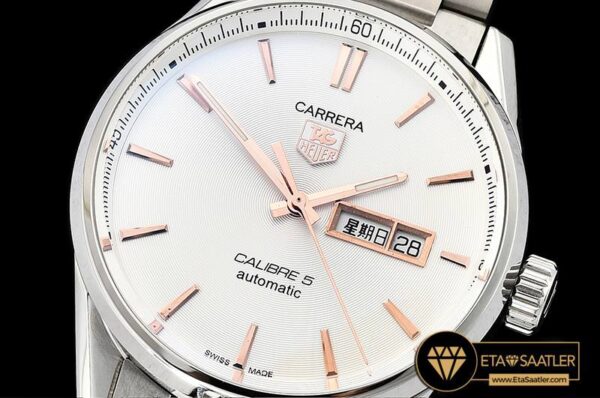 TAG0323D -Carrera Calibre 5 Automatic SSSS WhtRG ANF Asia 2824 modelleri
