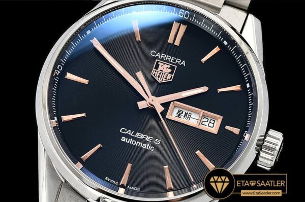 TAG0323E -Carrera Calibre 5 Automatic SSSS BlkRG ANF Asia 2824 modelleri