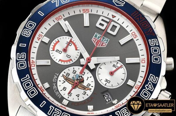 TAG0324A – Tag F1 INDY 500 Racing SSSS Grey VK Quartz modelleri