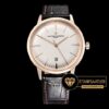 Vacheron Constantine Patrimony 85150 Pembe Altın Kasa Beyaz Kadran ETA